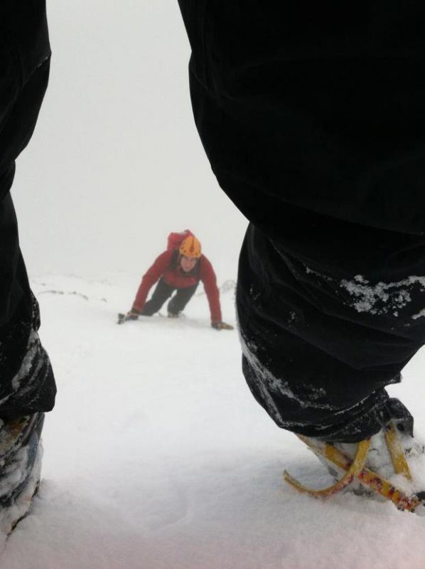 Matt and Dan in snow boots